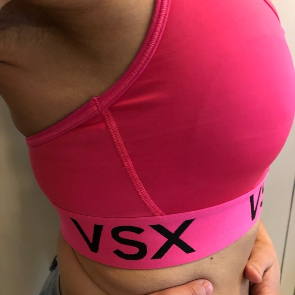 Victoria Secret Small VSX Sports Bra Pink - Picture 2 of 7